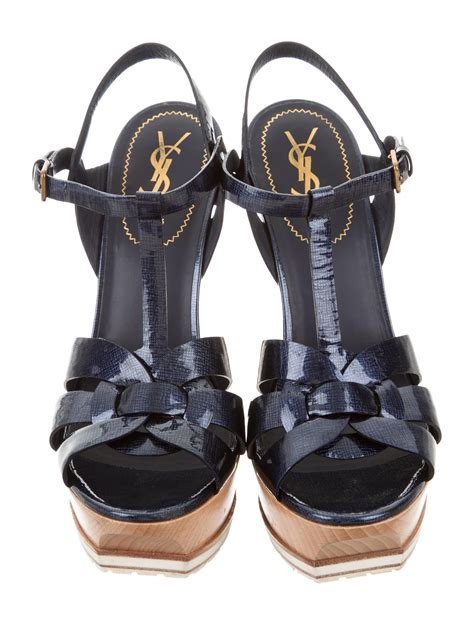 ysl sandals platform|YSL tribute sandals on sale.